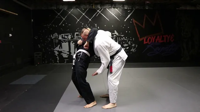 Headlock de pie — demostración